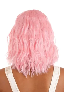 Light Pink Wavy Wig For Women 6 Light Pink Wavy Wig For Women -Fun Costumes Shop light pink wavy wig alt 2