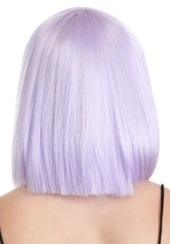 Light Purple Bob Wig For Women -Fun Costumes Shop light purple bob wig alt 1