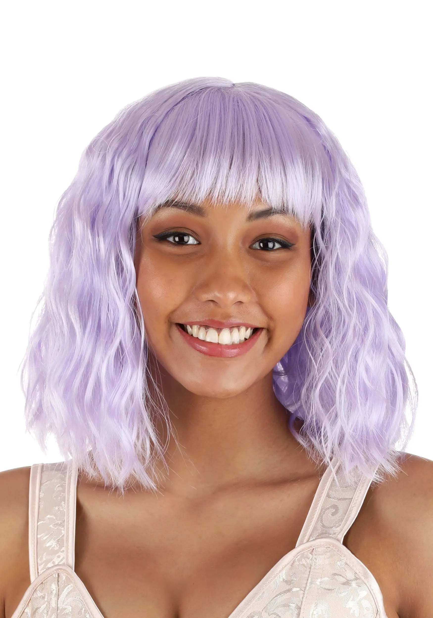 Light Purple Wavy Wig For Women 1 Light Purple Wavy Wig For Women