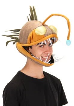 Light-Up Angler Fish Jawesome Costume Hat For Adults