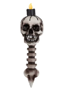 Light Up Skull Torch Decoration -Fun Costumes Shop light up skull torch alt 3