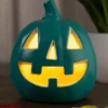 Light Up Teal Pumpkin Decoration