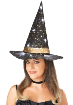 Light Up Twilight Witch Hat For Women