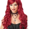 Long Red Wavy Wig For Women