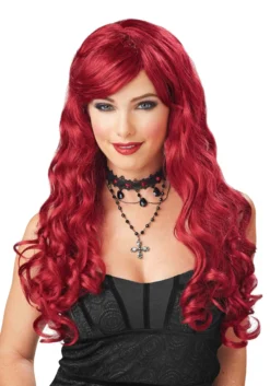 Long Red Wavy Wig For Women