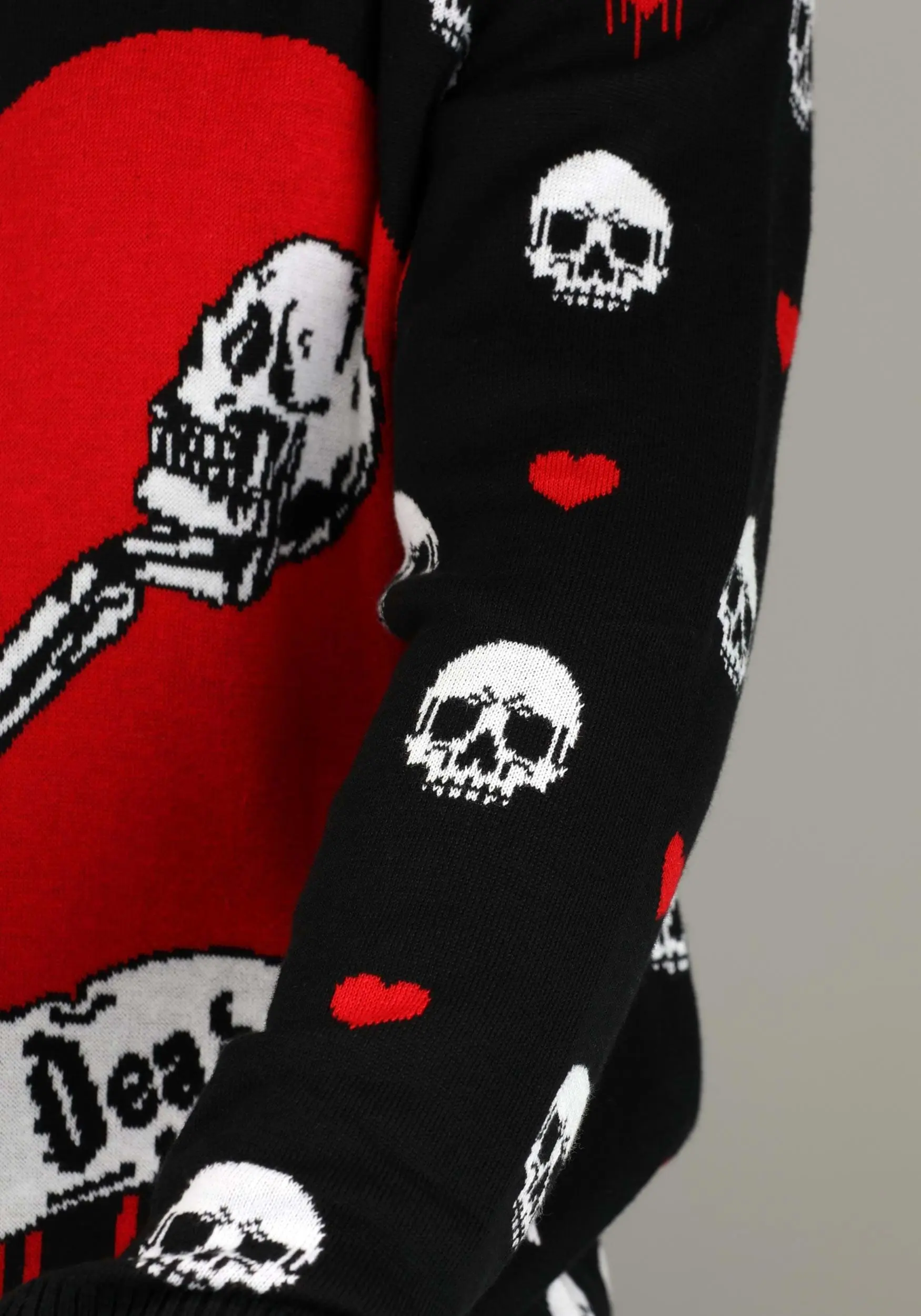 Love Is Dead Valentine's Day Sweater For Adults 7 Love Is Dead Valentine's Day Sweater For Adults - Image 7