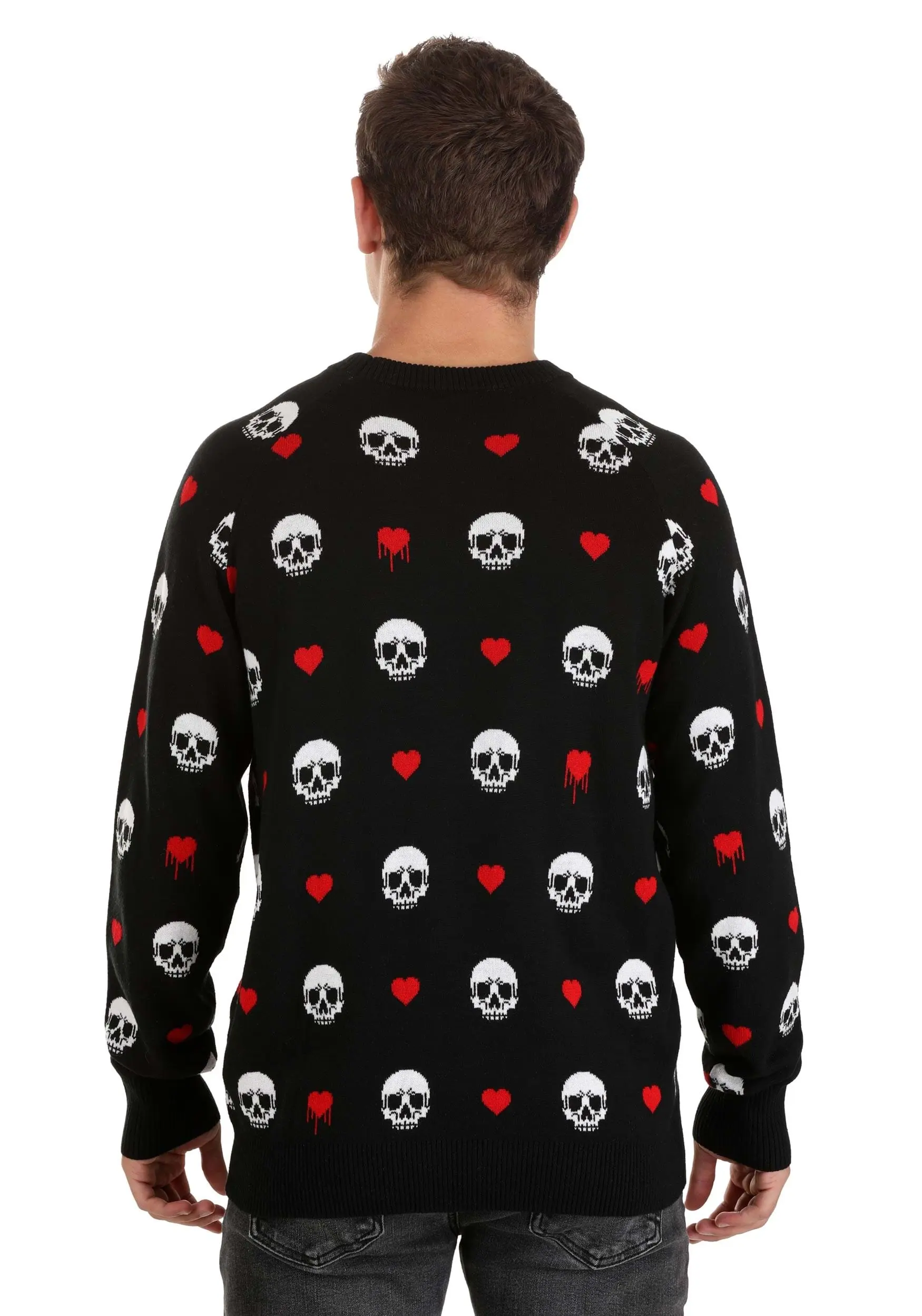 Love Is Dead Valentine's Day Sweater For Adults 8 Love Is Dead Valentine's Day Sweater For Adults - Image 8
