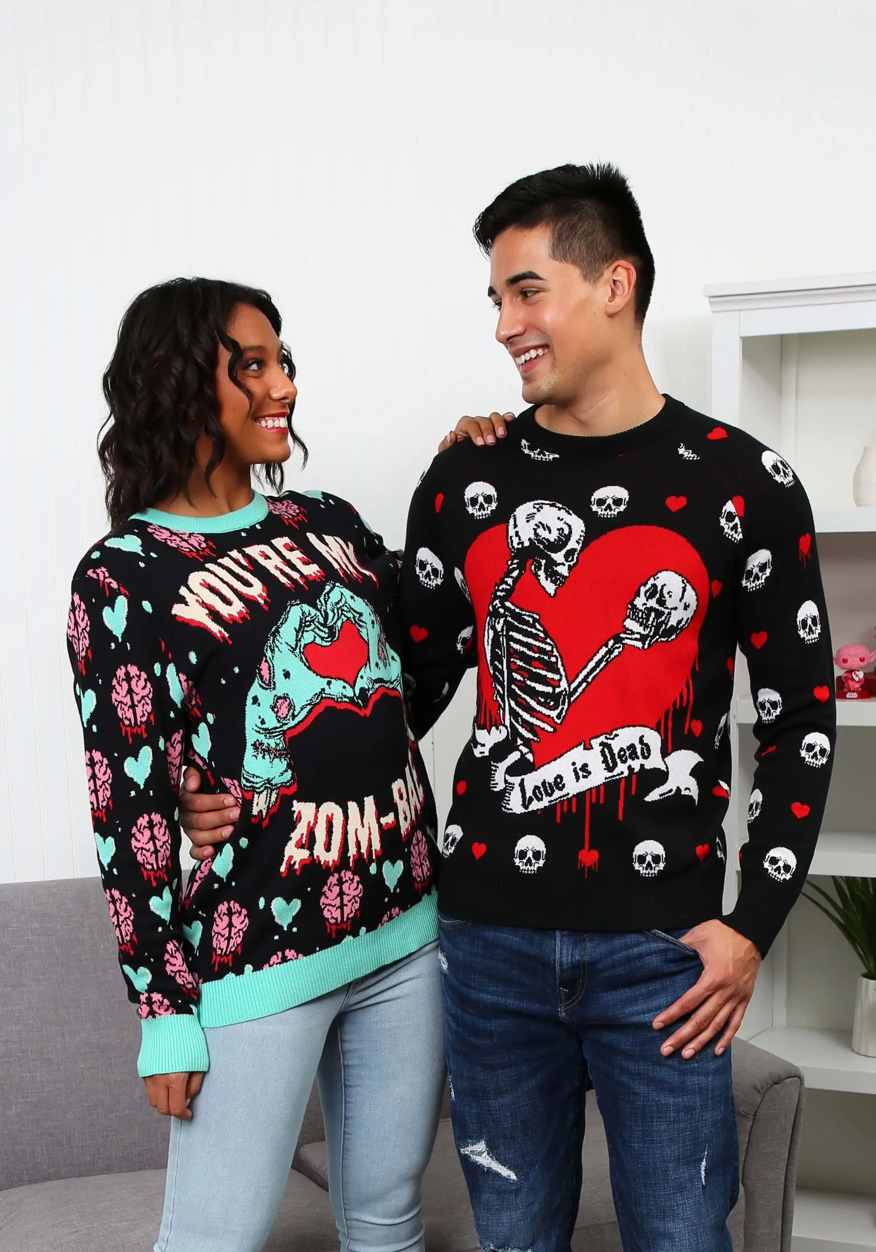 Love Is Dead Valentine's Day Sweater For Adults 5 Love Is Dead Valentine's Day Sweater For Adults - Image 5