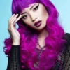 Smiffys Fuchsia Passion Manic Panic Siren Wig