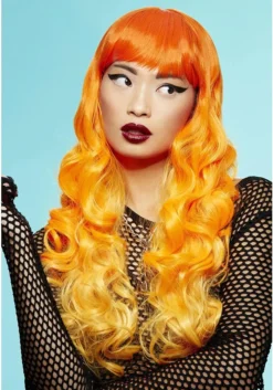 Smiffys Manic Panic Mermaid Psychedelic Sunrise Siren Wig For Women