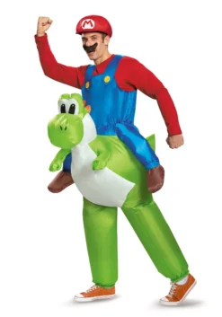 Disguise Mario Riding Yoshi Adult Costume