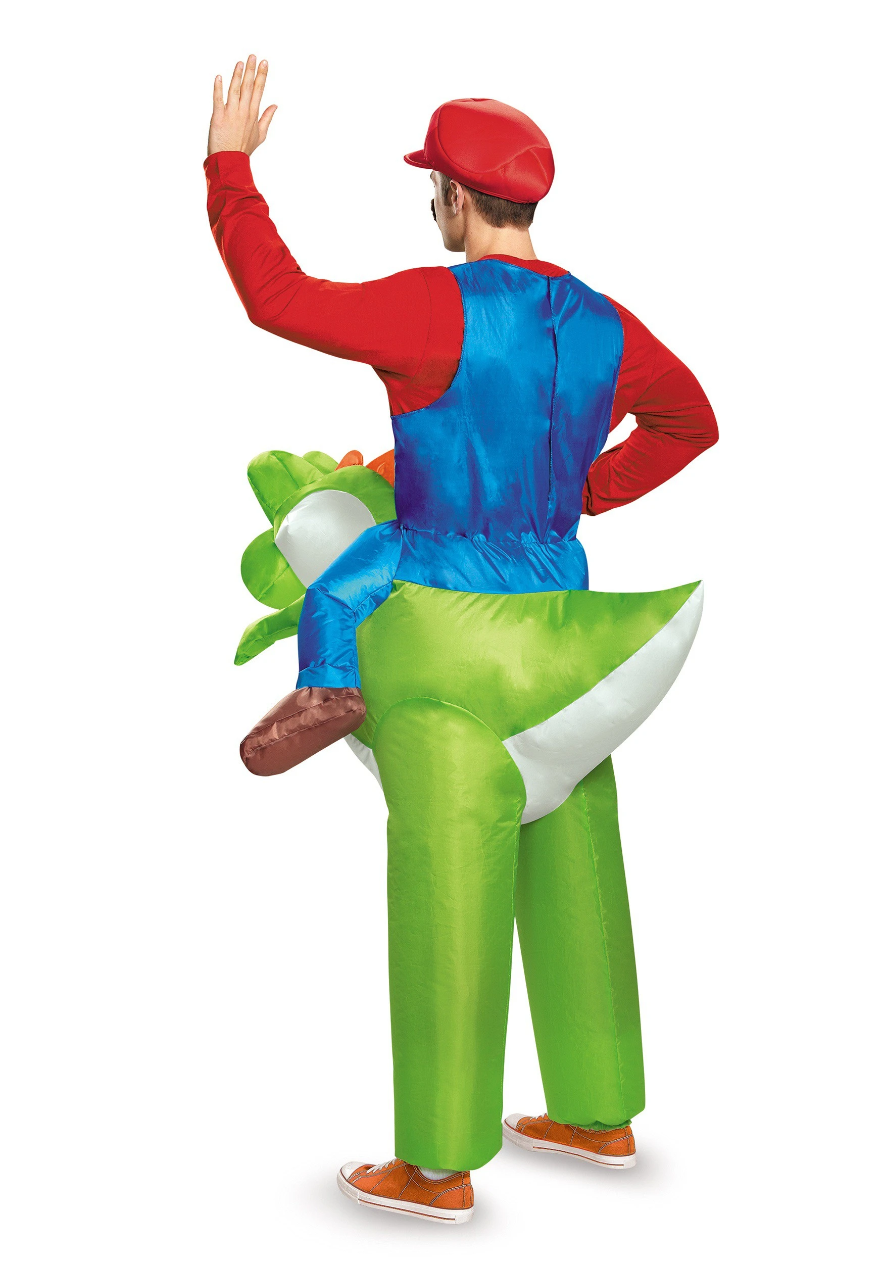 Disguise Mario Riding Yoshi Adult Costume 2 Disguise Mario Riding Yoshi Adult Costume - Image 2