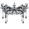LEG AVENUE Adhesive Masquerade Black Face Jewels