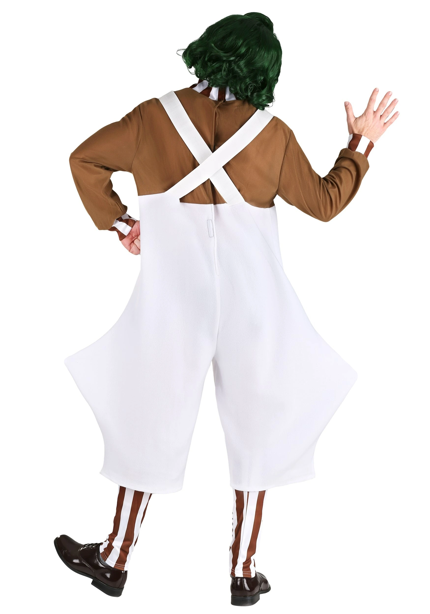 Mens Deluxe Oompa Loompa Costume 2 Mens Deluxe Oompa Loompa Costume - Image 2