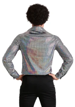 Men's Disco Ball Shirt -Fun Costumes Shop mens disco ball shirt back