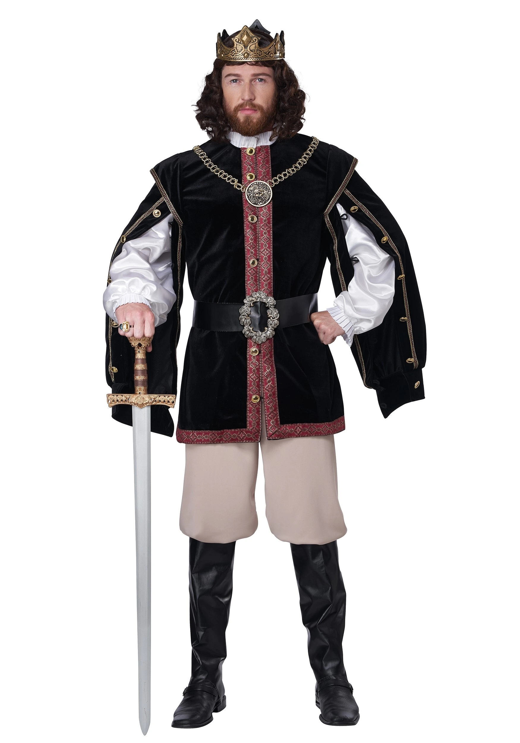 Men's Elizabethan King Costume 3 Men's Elizabethan King Costume - Image 3