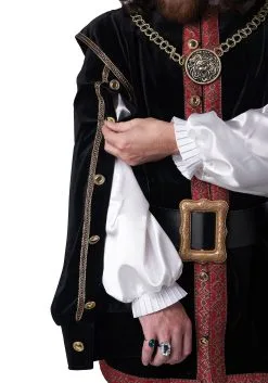 Men's Elizabethan King Costume 13 Men's Elizabethan King Costume -Fun Costumes Shop mens elizabethan king costume alt 6