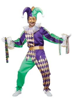 Mardi Gras Jester Costume For Men