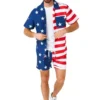 Opposuits American Flag Men's Summer Loungewear