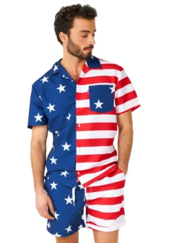 Opposuits American Flag Men's Summer Loungewear -Fun Costumes Shop mens opposuits mcsummer lounge wear alt 2