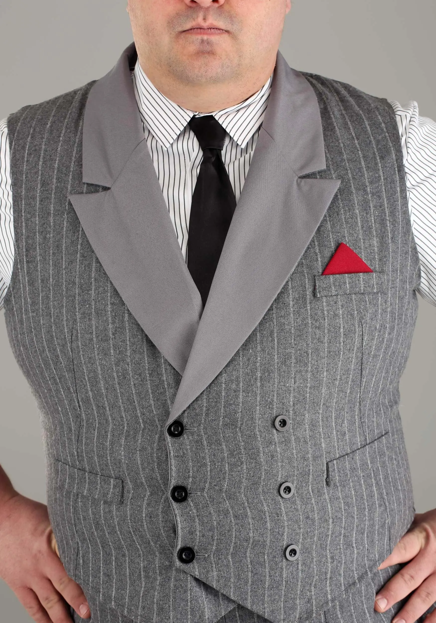 Plus Size Ruthless Gangster Men's Costume 4 Plus Size Ruthless Gangster Men's Costume - Image 4