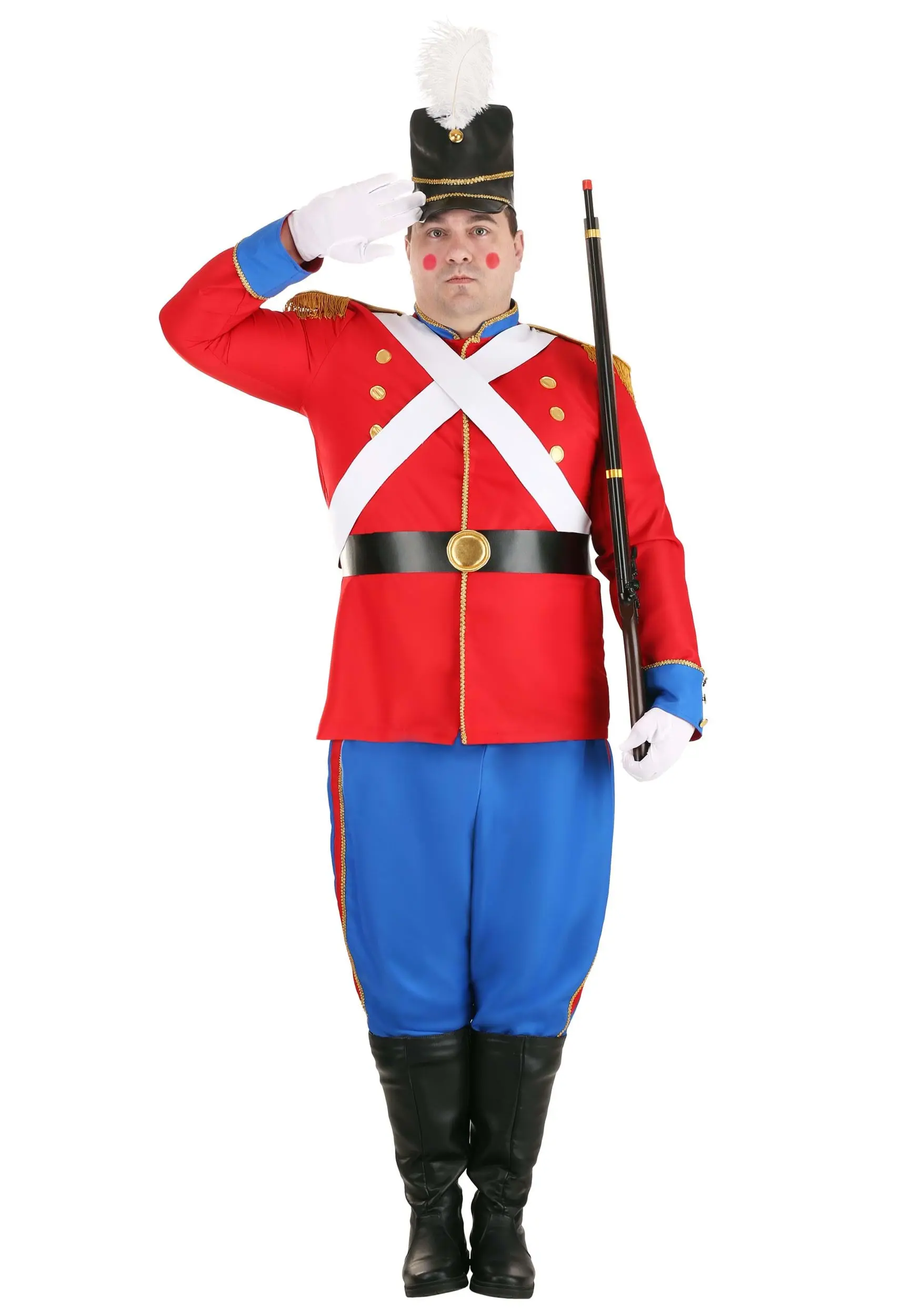 Plus Size Men's Toy Soldier Costume 1 Plus Size Men's Toy Soldier Costume