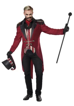 Wicked Ringmaster Costume For Men -Fun Costumes Shop mens wicked ringmaster costume alt 2