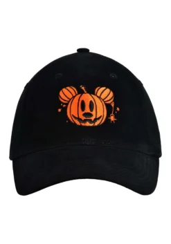 Mickey Mouse Pumpkin Hat With Plaid Underbrim