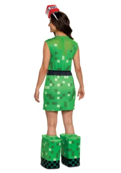 Disguise Minecraft Women's Creeper Costume -Fun Costumes Shop minecraft womens creeper costume alt 1