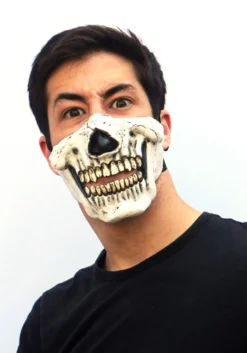Half Muzzle Skull Mask -Fun Costumes Shop muzzle skull half mask alt 2 update