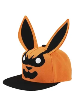 Naruto Kurama Big Face 3D Flat Bill Snapback Hat -Fun Costumes Shop naruto kurama big face 3d flat bill snapback alt 2