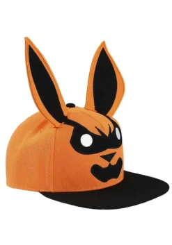 Naruto Kurama Big Face 3D Flat Bill Snapback Hat -Fun Costumes Shop naruto kurama big face 3d flat bill snapback alt 3