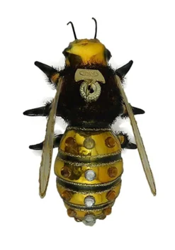 Kurt Adler Glass Ornament Honey Bee Noble Gems -Fun Costumes Shop noble gems glass honey bee ornament alt 2