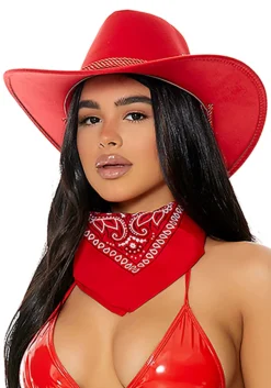 Forplay Old Town Red Cowboy Hat Accessory