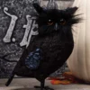 Black Owl Halloween Decoration