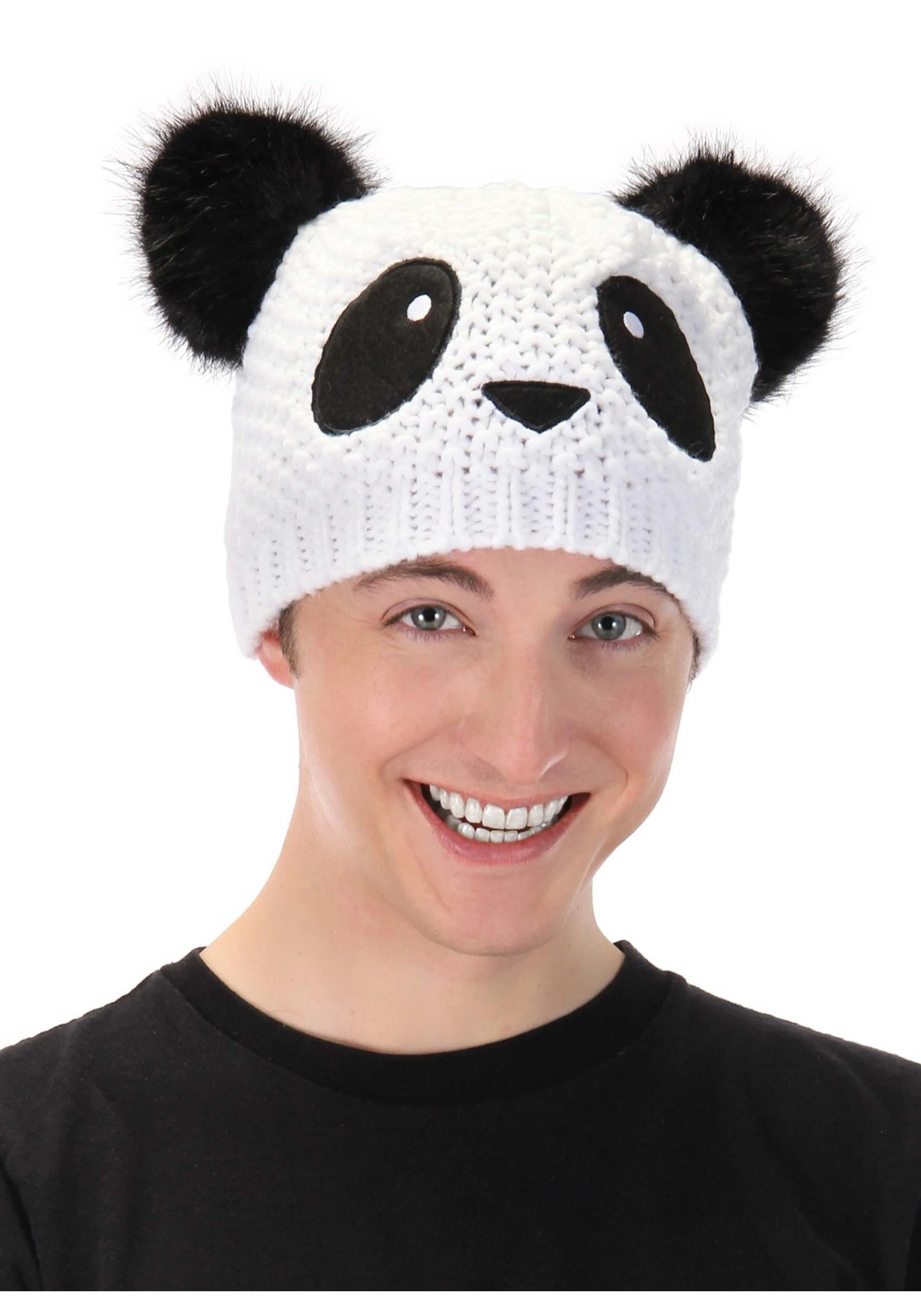 Panda Knit Adult Beanie 1 Panda Knit Adult Beanie