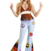 Women's Patchwork Hippie Costume