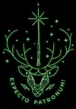 Harry Potter Patronus Glow Knit Scarf -Fun Costumes Shop patronus glow knit scarf alt 2