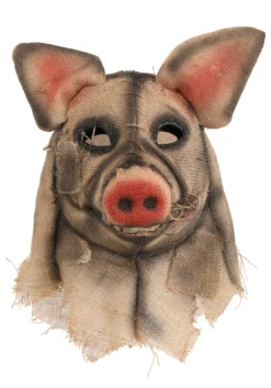 Pig Scarecrow Mouth Mover Mask -Fun Costumes Shop pig scarecrow mouth mover mask alt 4