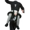 Smiffys Piggyback Nun Costume For Adults