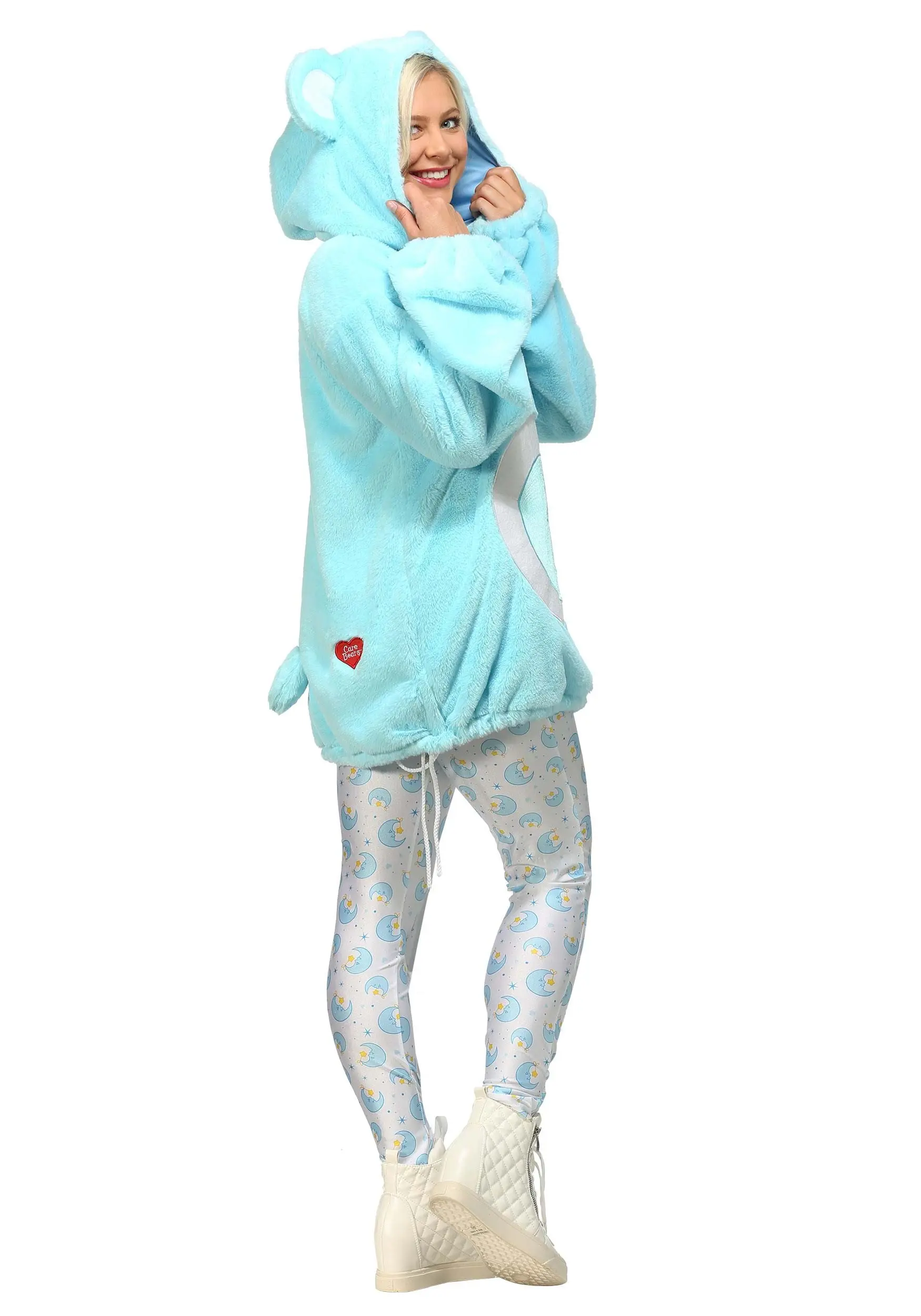Plus Size Care Bears Women's Deluxe Bedtime Bear Costume 2 Plus Size Care Bears Women's Deluxe Bedtime Bear Costume - Image 2