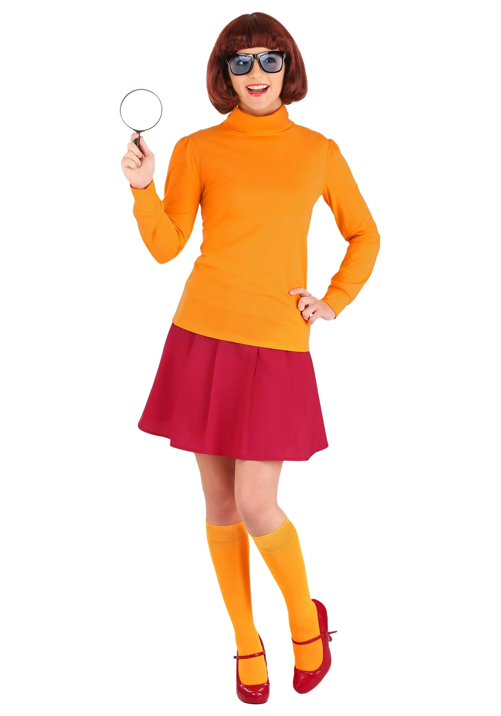 Plus Size Classic Scooby-Doo Velma Costume 1 Plus Size Classic Scooby-Doo Velma Costume