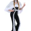 Plus Size Women's Dazzling Silver Disco Costume