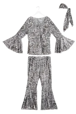 Plus Size Women's Foxy Lady Disco Costume -Fun Costumes Shop plus size womens foxy lady disco costume alt 7