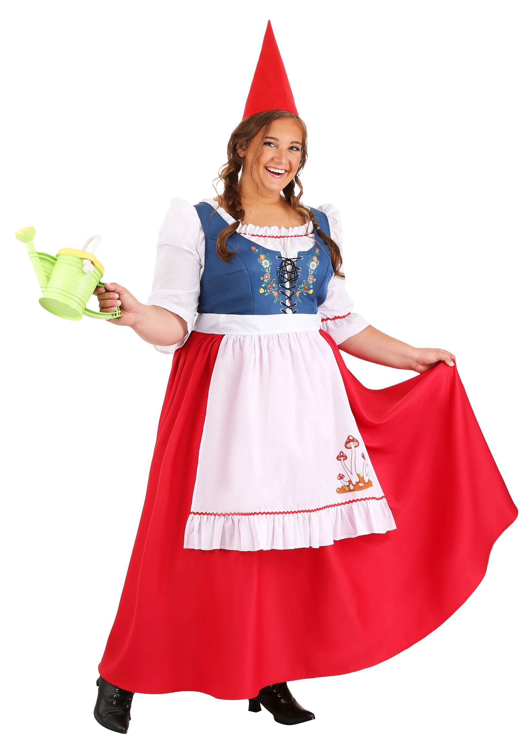 Plus Size Garden Gnome Women's Costume 3 Plus Size Garden Gnome Women's Costume - Image 3
