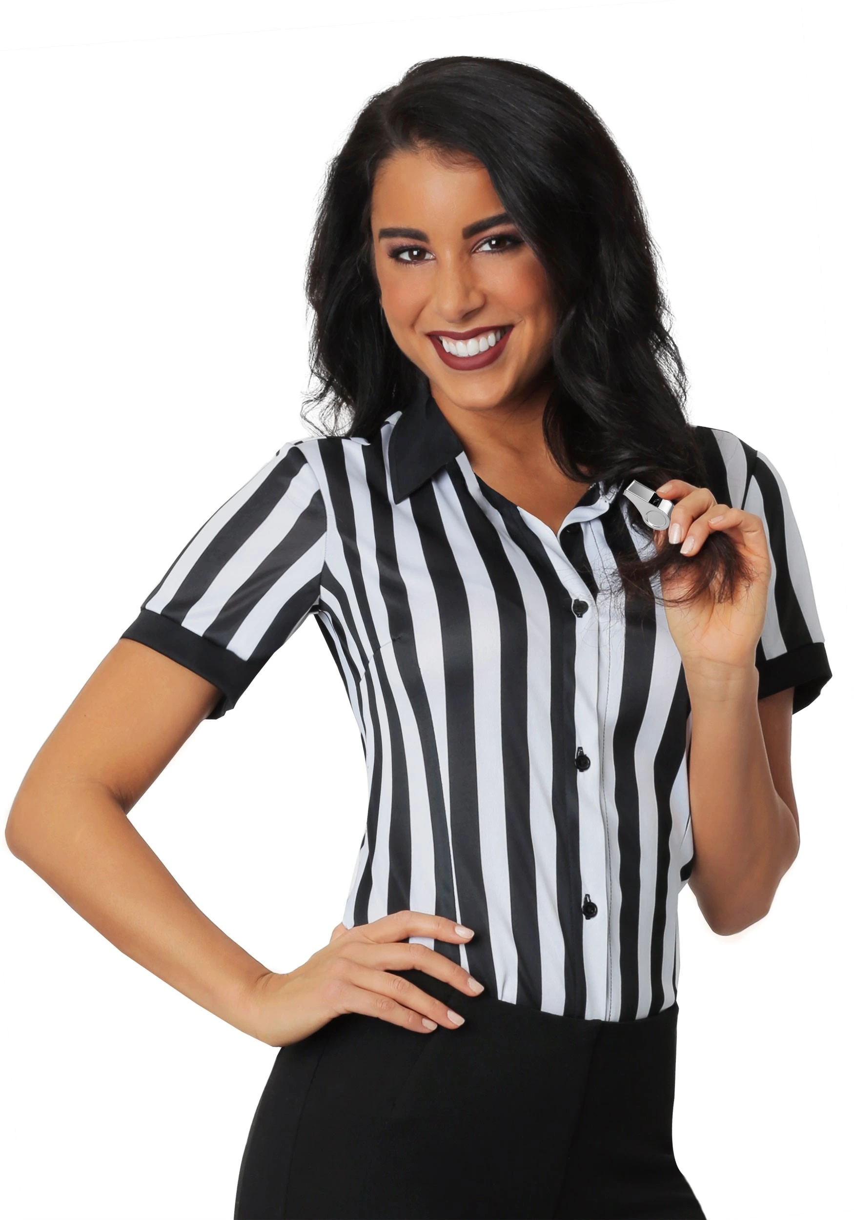 Plus Size Women's Referee Shirt 1 Plus Size Women's Referee Shirt