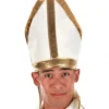 White Pope Plush Hat