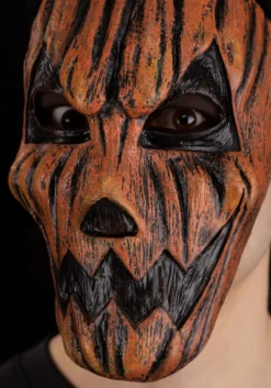 Jack-O-Lantern Pumpkin Mask For Adults -Fun Costumes Shop pumpkin mask alt 2