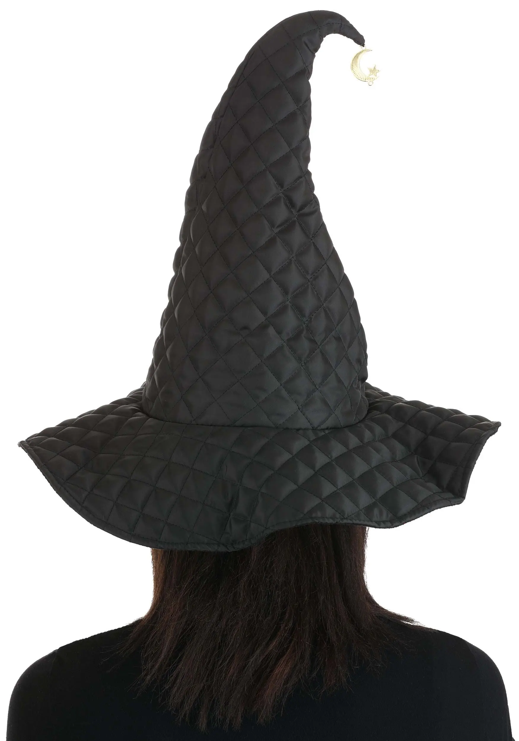 Quilted Witch Costume Hat Accessory 5 Quilted Witch Costume Hat Accessory - Image 5