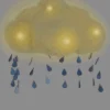 Adult Sherpa Light-Up Rain Cloud Costume Hat